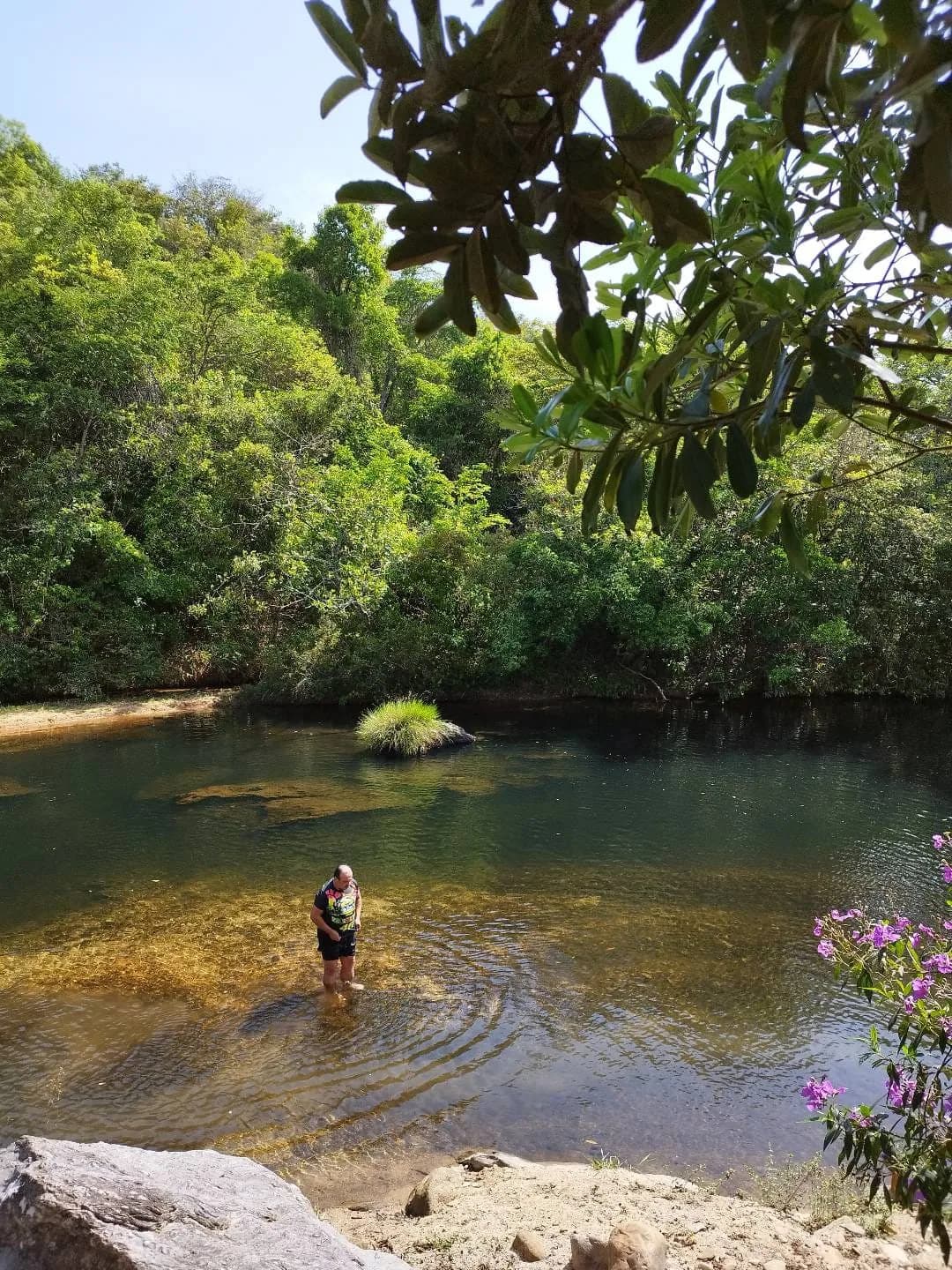 Rio de águas claras na Serra da Canastra